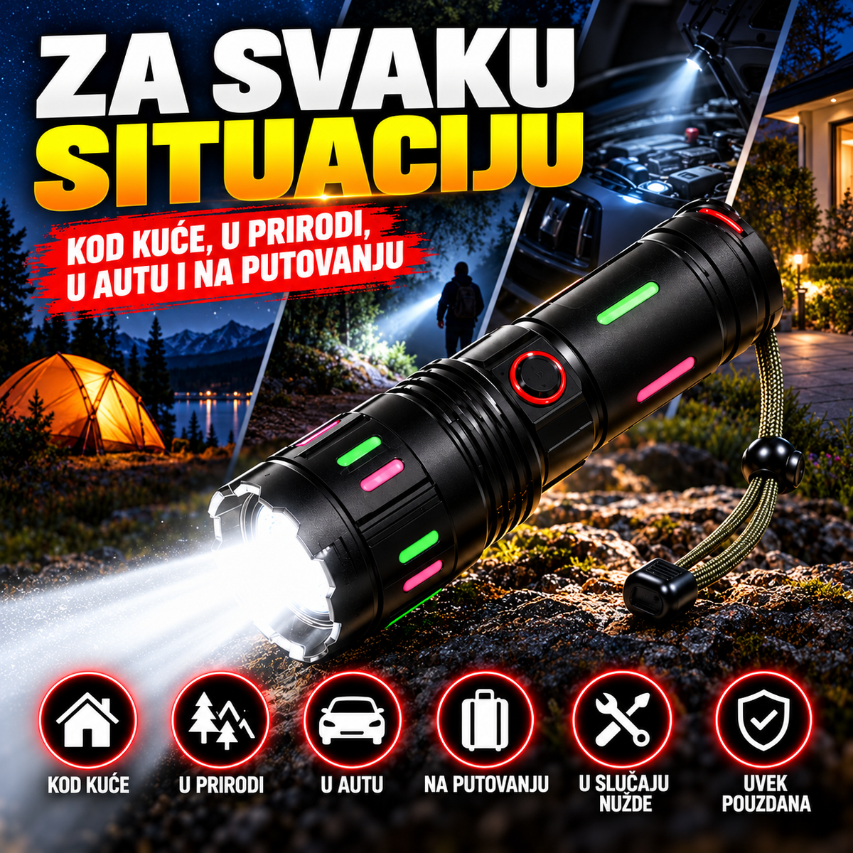 Za svaku situaciju: lampa za kuću, automobil, putovanje i vanredne potrebe