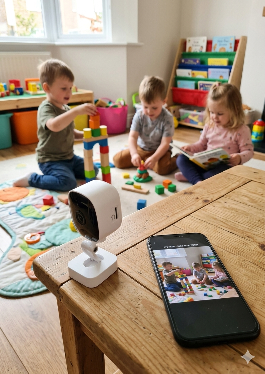 MINI Wi-Fi KAMERA 2-u-1: Sa Držačem i Montažom na Staklo + Adapter + USB Kabl