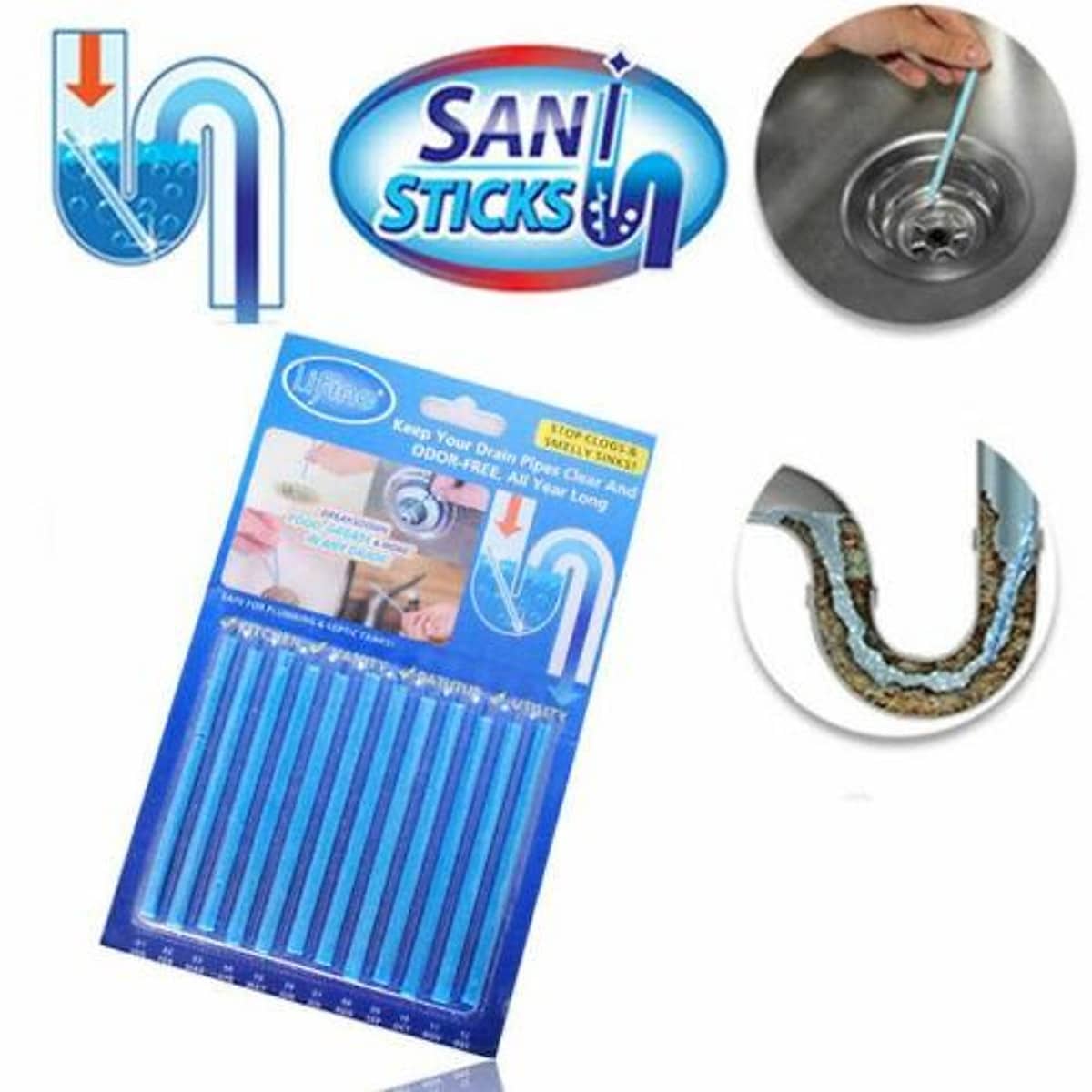 Sani Sticks – Magični Štetići za Čiste Odvode 12 komada