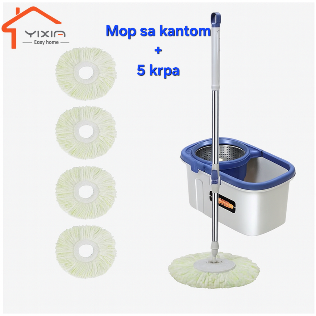 Mop sa kantom i 5 krpa