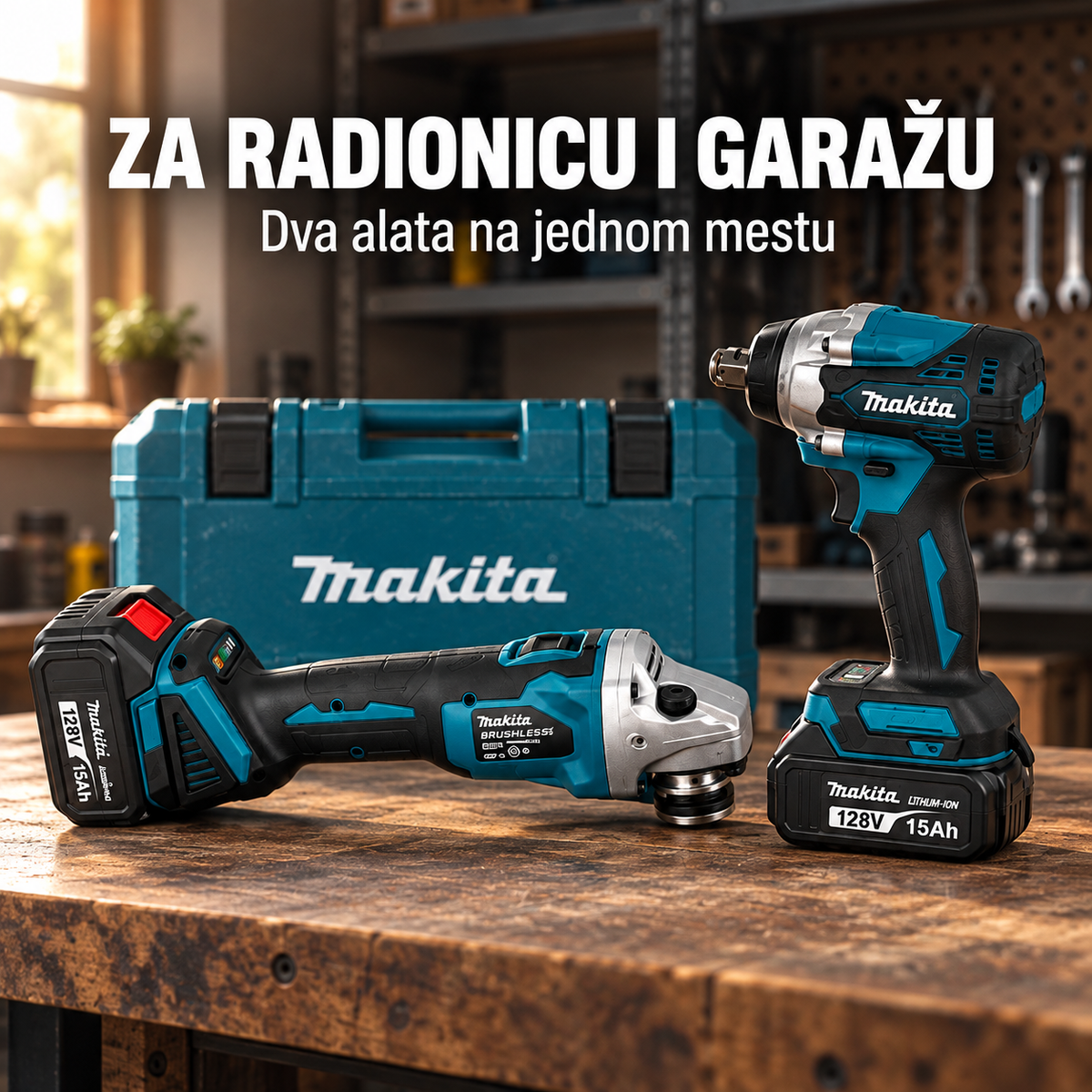 Brusilica i udarni odvijač – prikaz u radionici