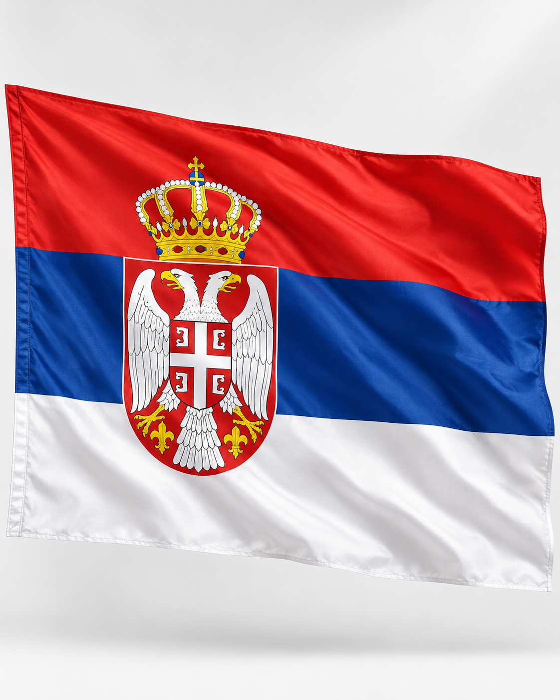 Zastava Srbije sa grbom – glavna slika